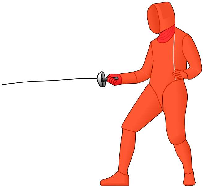 The Epee and its Target Area